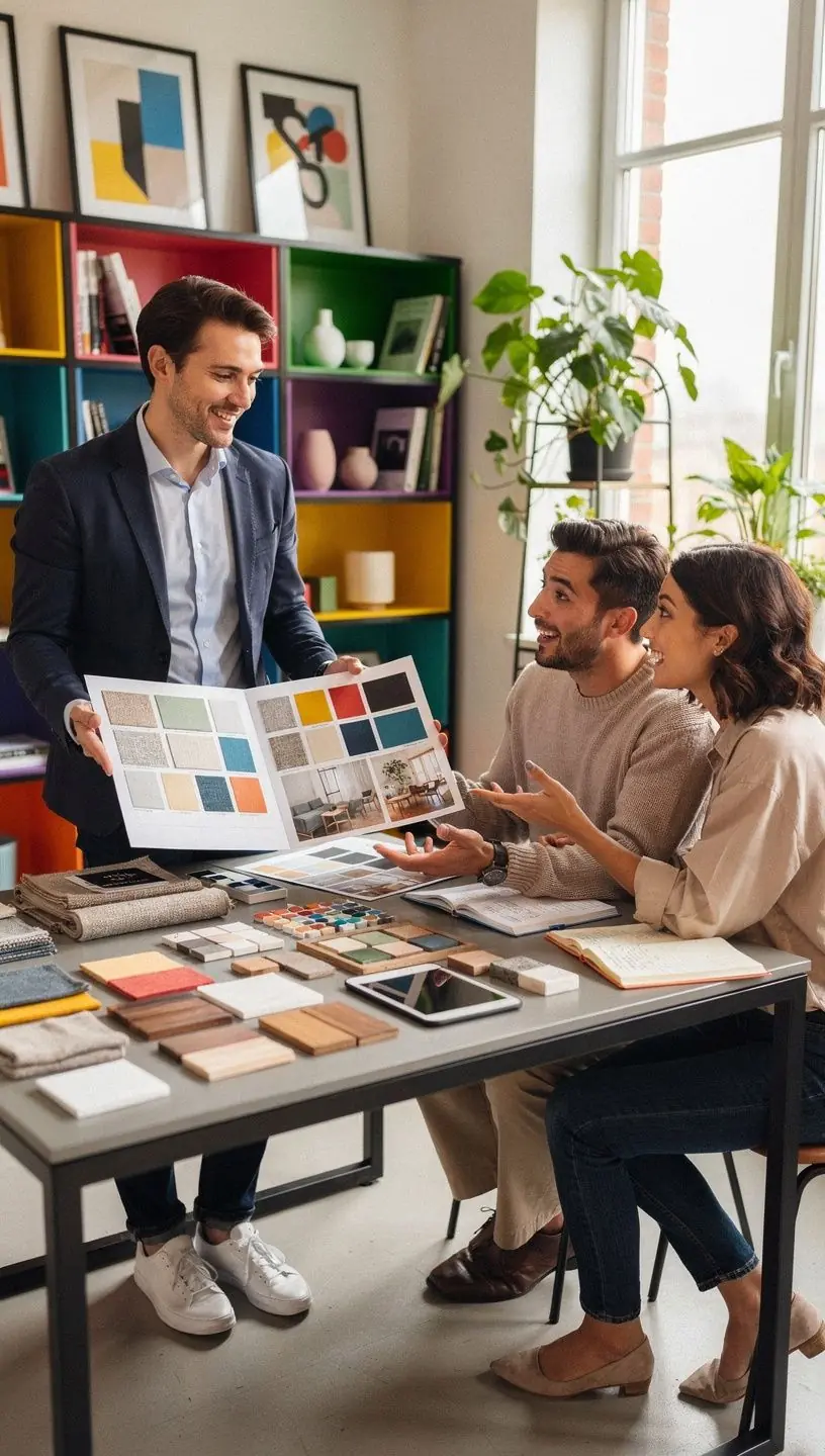 Фасад дома с красивым садом и современными архитектурными элементами.