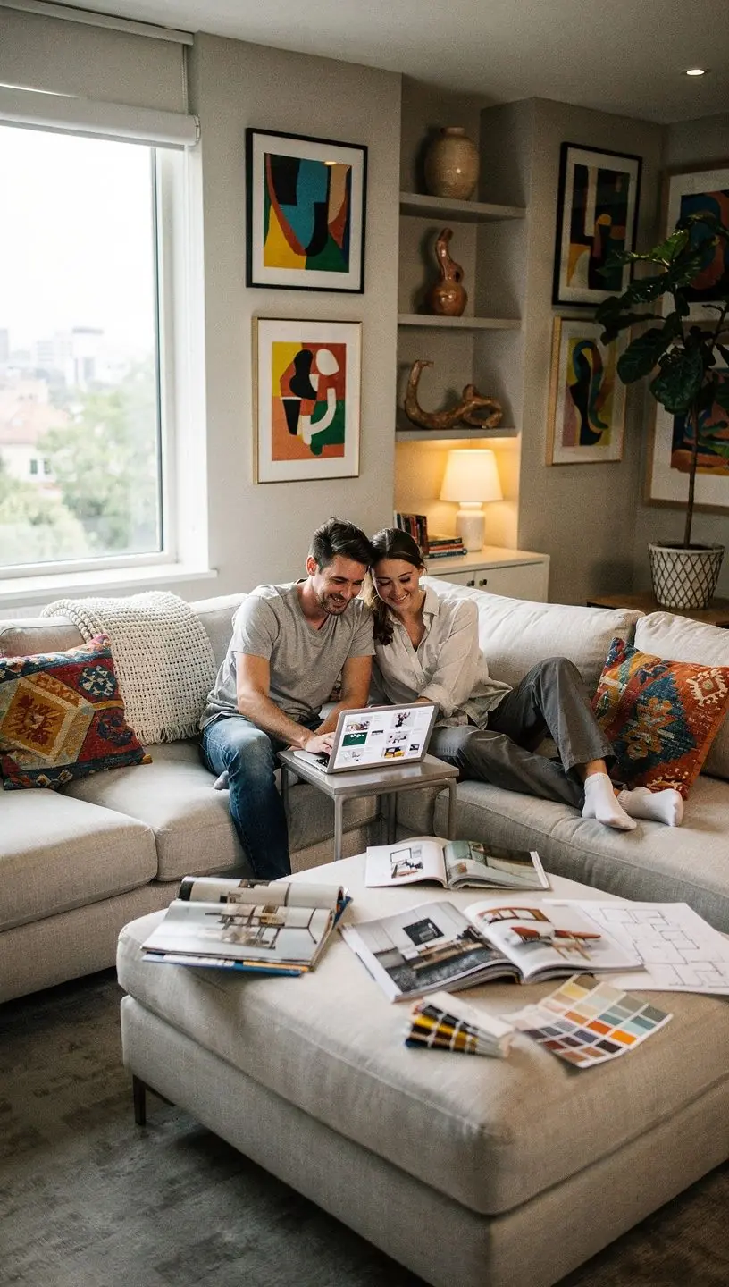 Современный дом с открытой планировкой и стильным дизайном.